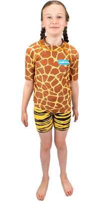 2022 Saltskin Junior Kurzrmelige Lycra-Weste STSKNRV - Giraffe